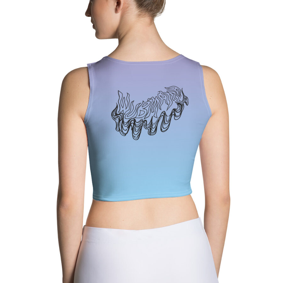Angel Inc "Eyes" Gradient Crop Top - Image 2