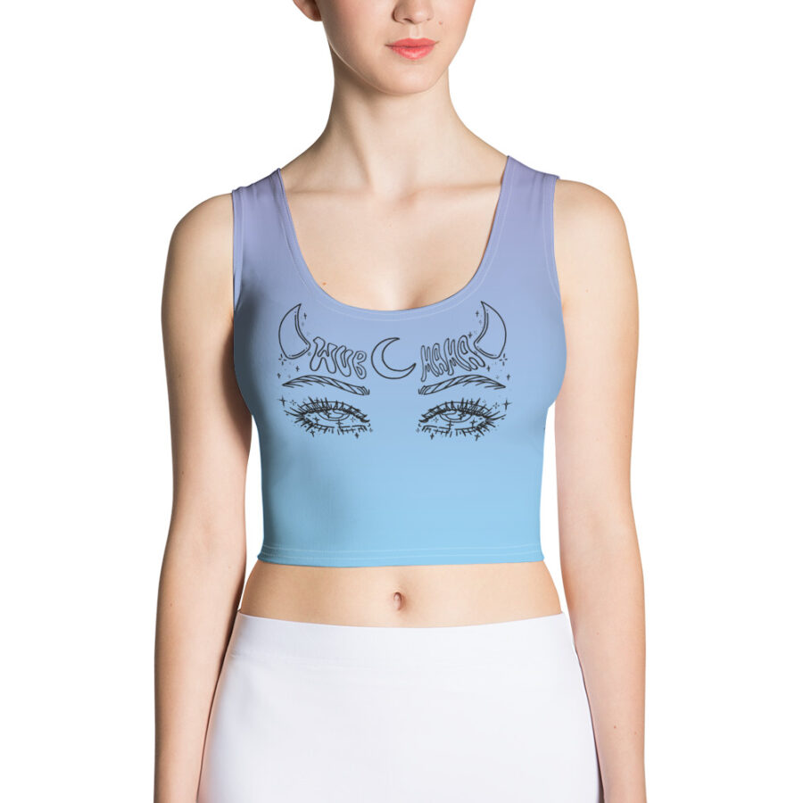 Angel Inc "Eyes" Gradient Crop Top