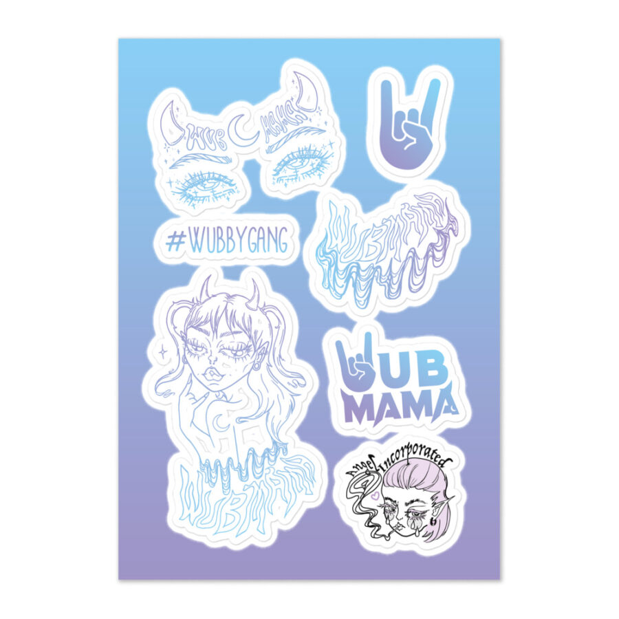 Angel Inc x Wubmama Sticker Pack
