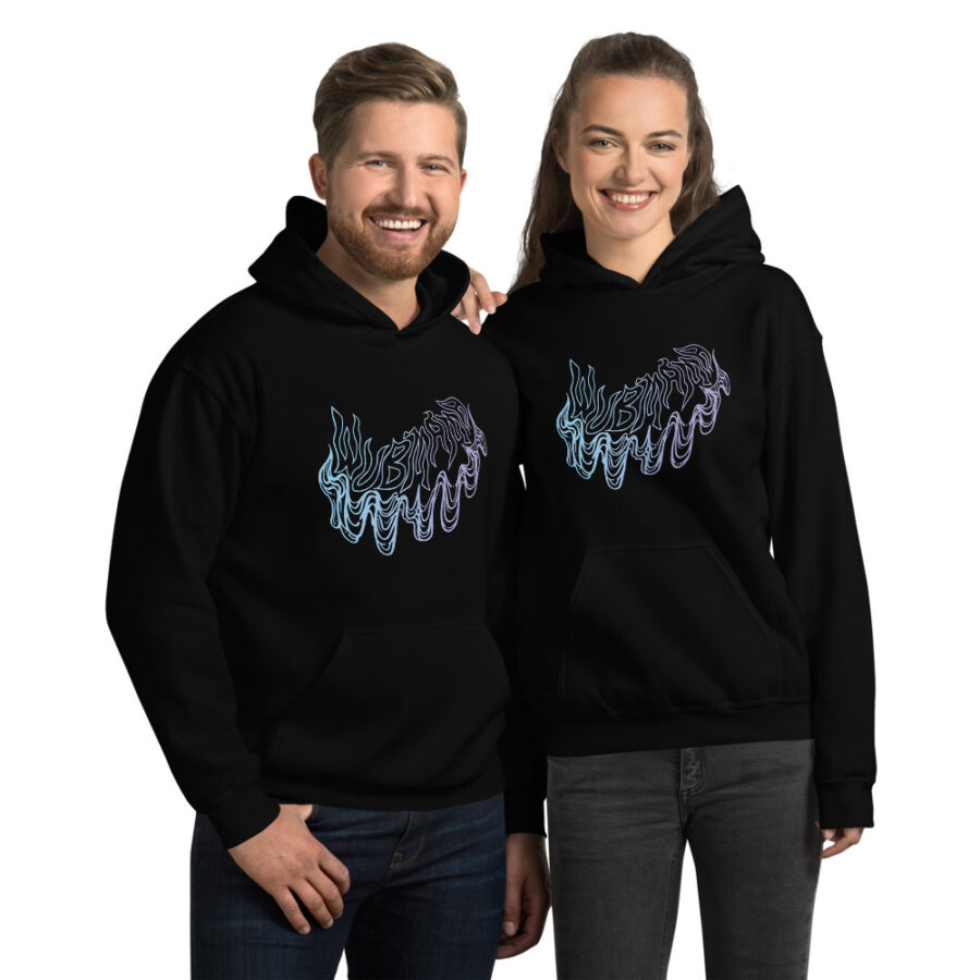 Angel Inc "Trippy Gradient" Hoodie One Sided - Image 2